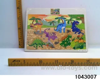 Wooden puzzles in Plastic film