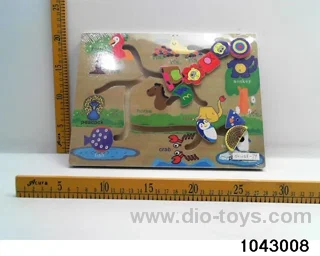 Wooden puzzles in Plastic film