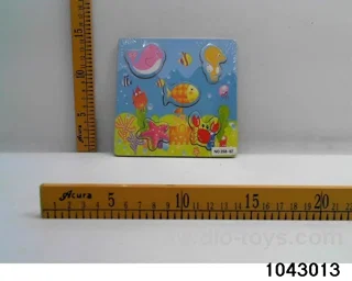 Wooden puzzles in Plastic film