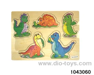 Wooden puzzles in Plastic film