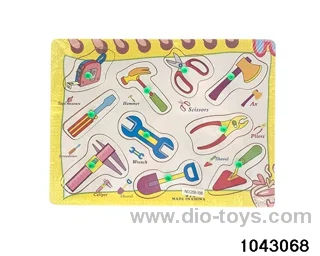 Wooden puzzles in Plastic film