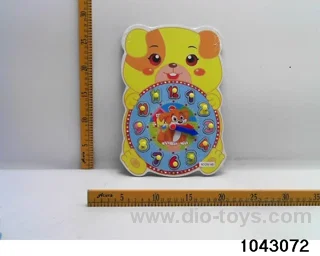 Wooden puzzles in Plastic film