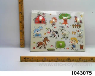 Wooden puzzles in Plastic film