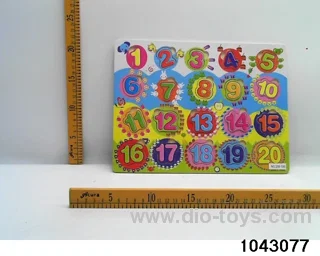 Wooden puzzles in Plastic film