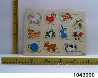 Wooden puzzles in Plastic film