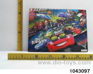 Wooden puzzles in Plastic film