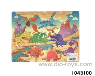 Wooden puzzles in Plastic film