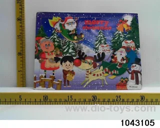 Wooden puzzles in Plastic film