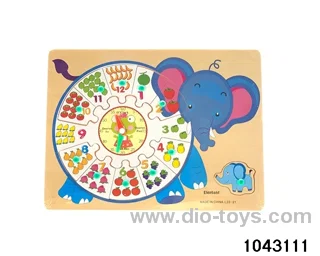 Wooden puzzles in Plastic film