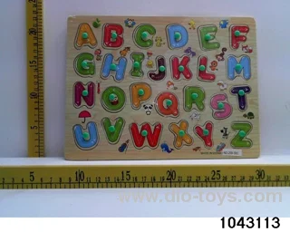 Wooden puzzles in Plastic film
