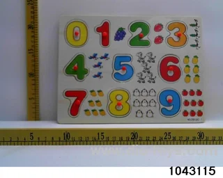 Wooden puzzles in Plastic film