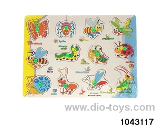 Wooden puzzles in Plastic film