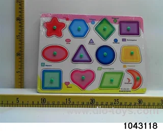 Wooden puzzles in Plastic film