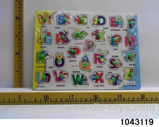 Wooden puzzles in Plastic film