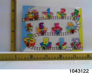 Wooden puzzles in Plastic film