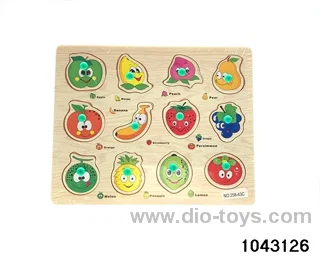 Wooden puzzles in Plastic film