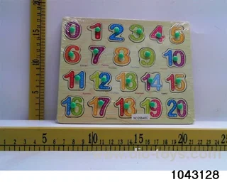 Wooden puzzles in Plastic film