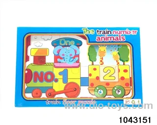 Wooden puzzles in color box