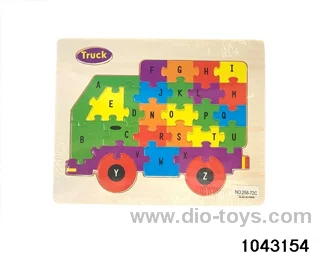 Wooden puzzles in Plastic film