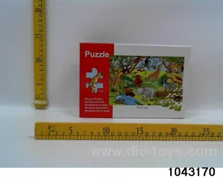 Wooden puzzles in color box