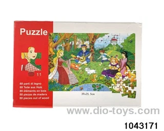 Wooden puzzles in color box