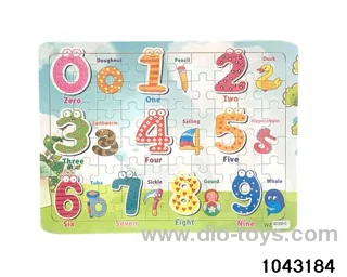 Wooden puzzles in Plastic film