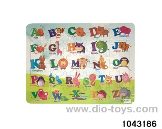 Wooden puzzles in Plastic film
