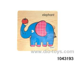 Wooden puzzles in Plastic film
