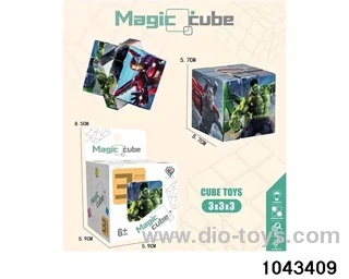 Rubik's cube in color box