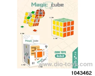 Rubik's cube in color box
