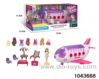 doll plane in color box