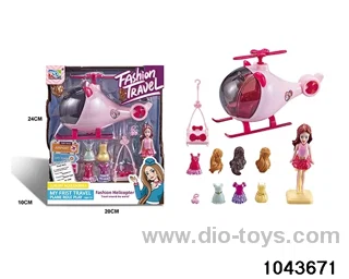 doll helicopter in color box