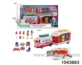 trip bus toys in color box