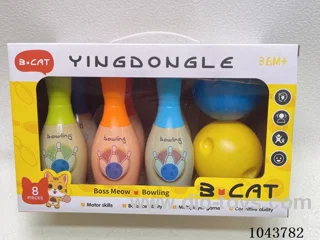 Bowling set in window box