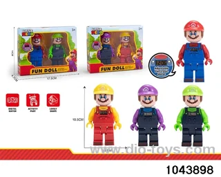 Super Mario with Clock in 2pcs color box