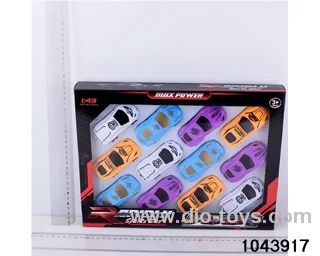 pull back car in color box