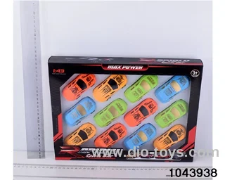 pull back car in color box