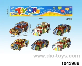 pull back car in poly bag header