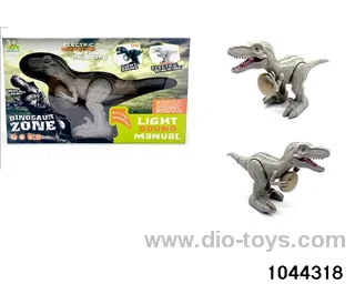 Electric ╲Hugo Egg╲ Velociraptor (gray) (electric, with light, no paint, no sound) in window box