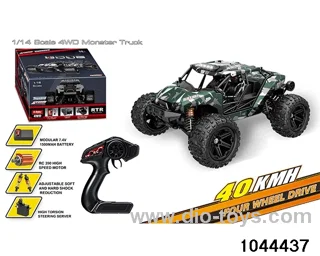 1:14 Full Scale High Speed Desert Truck Green in color box included battery