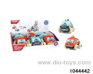 (GCC) Infant cartoon cloth car for children's enlightenment Early education toys Mother baby toys Baby pacify toys Creative toy cars in display box