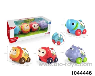 Cartoon animal scooter (4PCS) in window box
