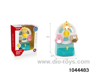 Funny Ferris Wheel Eight Tone Box (Blue) Children's Enlightenment Early Education Toys Mothers and Babies Toys Baby Comfort Toys Creative Toys in display box