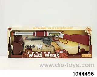 Cowboy gun suit in window box