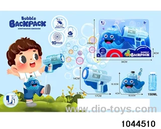 Electric Whale Backpack Bubble Gun in display box
