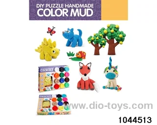 (GCC) 12 bottles Colored clay in display box