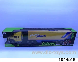 Inertia tractor container truck in display box