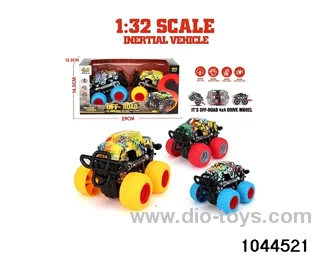 Off road 4WD inertial stunt vehicle in window  box