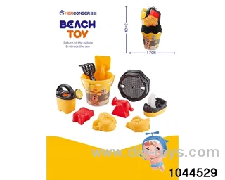 10 Piece beach bucket in Net bag