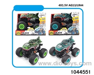 Inertia Bigfoot Stunt Translucent Music Car (4 * AG13 battery pack) in display box